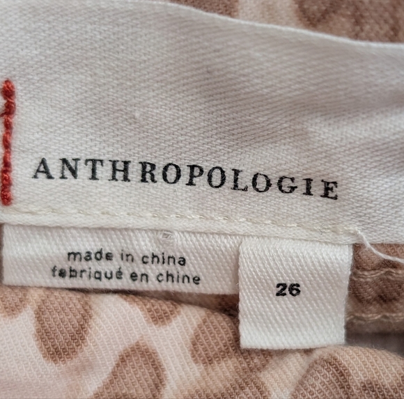 Anthropologie  Skinny Pants with Animal Print 26 - Picture 2 of 7